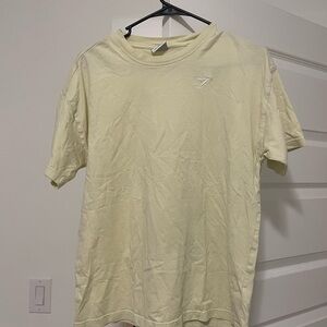 Gymshark Pale Yellow Short Sleeve Tee